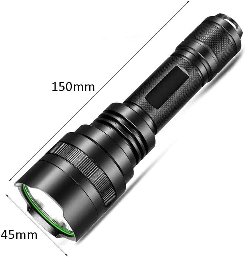 PAIHUIART Headlamps for Adults LED Rechargeable Handheld Flashlight Pocket Torches 300 Lumens Outdoor Camping Powerful LED Torches Camping Lights (Color : Black) Hardware > Tools > Flashlights & Headlamps > Flashlights PAIHUIART   