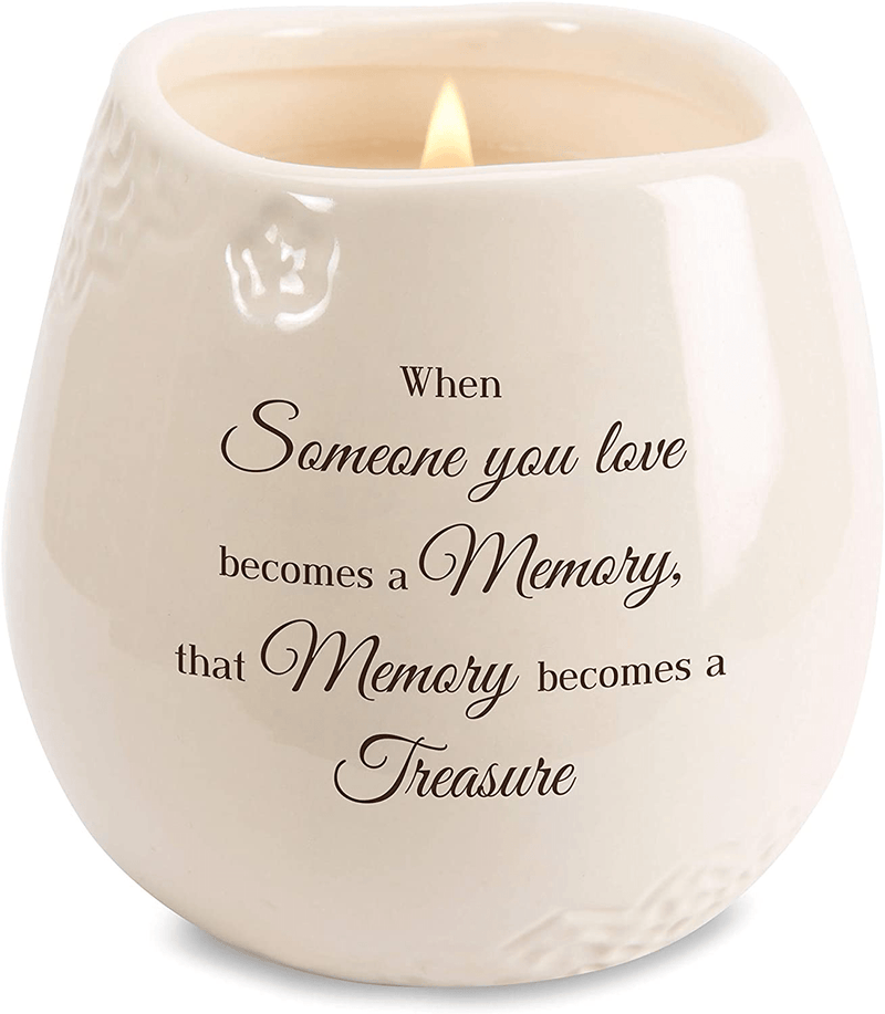 Pavilion - When Someone You Love Becomes a Memory That Memory Becomes a Treasure 8 oz Soy Filled Ceramic Vessel Candle Home & Garden > Decor > Home Fragrance Accessories > Candle Holders Pavilion Gift Company Default Title  