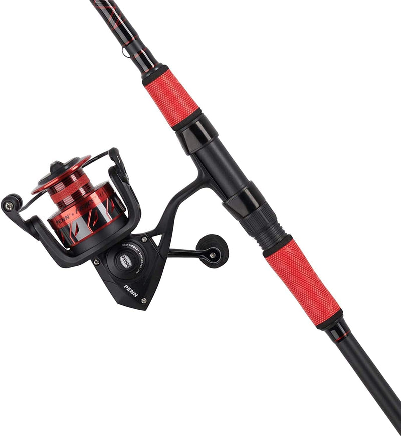 PENN 7’ Fierce III LE Fishing Rod and Reel Spinning Combo, 1 Piece Fishing Rod, Size 4000 Reel, Right/Left Handle Position, Suitable for Inshore Fishing Sporting Goods > Outdoor Recreation > Fishing > Fishing Rods Pure Fishing Inc.   