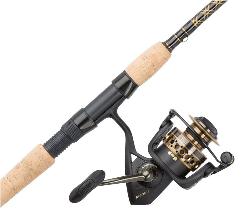 Penn Battle Spinning Reel and Fishing Rod Combo Sporting Goods > Outdoor Recreation > Fishing > Fishing Rods Pure Fishing Battle Ii Combo 6000 - 9' - Medium Heavy - 2pc 