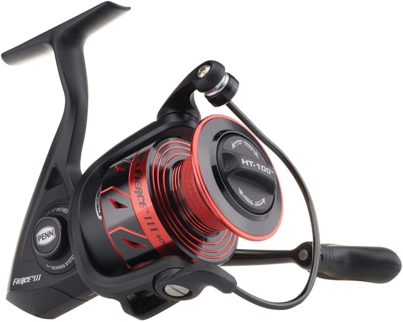 PENN Fierce III Spinning Inshore Fishing Reel, Size 2000, Right/Left Handle Position, 5 Bearings for Smooth Operation Sporting Goods > Outdoor Recreation > Fishing > Fishing Reels Pure Fishing Inc. Fierce Iii 3000 - Box 