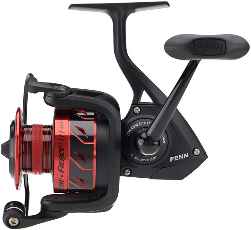 PENN Fierce III Spinning Inshore Fishing Reel, Size 2000, Right/Left Handle Position, 5 Bearings for Smooth Operation Sporting Goods > Outdoor Recreation > Fishing > Fishing Reels Pure Fishing Inc.   