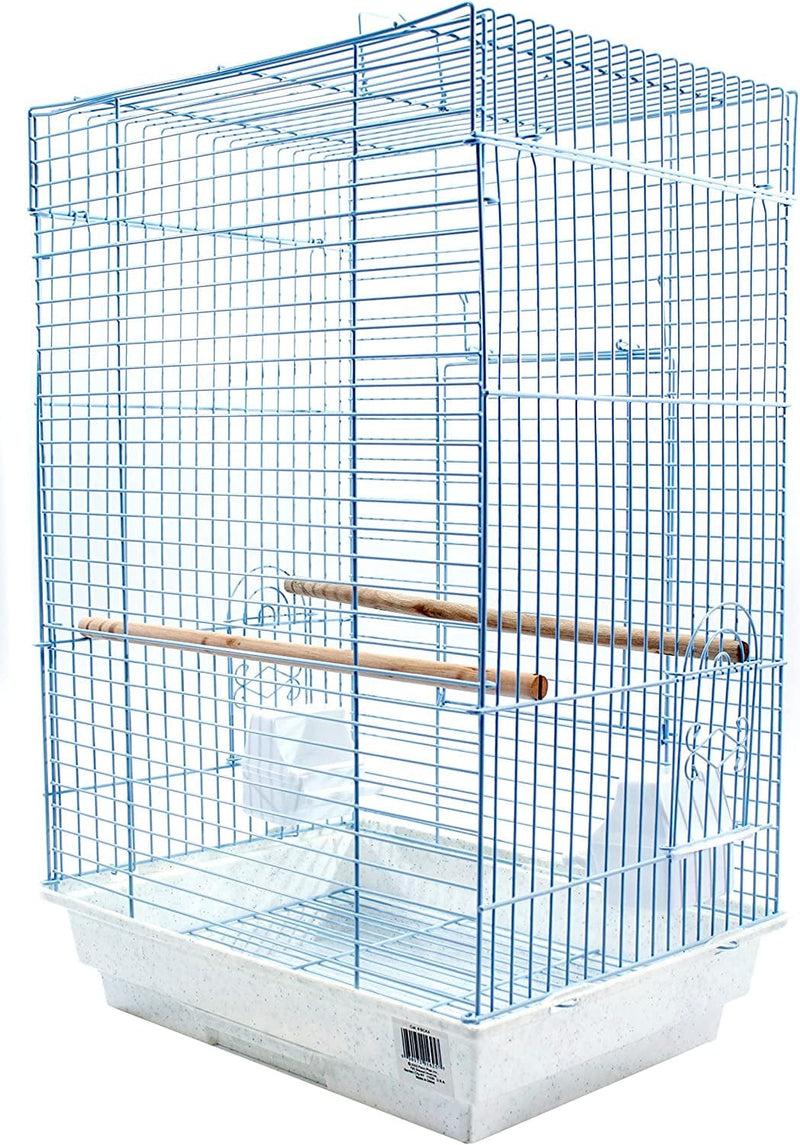 PENN-PLAX Cockatiel & Small Parrot Starter Kit with Birdcage and Accessories – Great for Cockatiels, Conures, and Small Parrots – Square Dome – White Animals & Pet Supplies > Pet Supplies > Bird Supplies > Bird Cages & Stands Penn Plax, INC. White Square Top Medium (Model