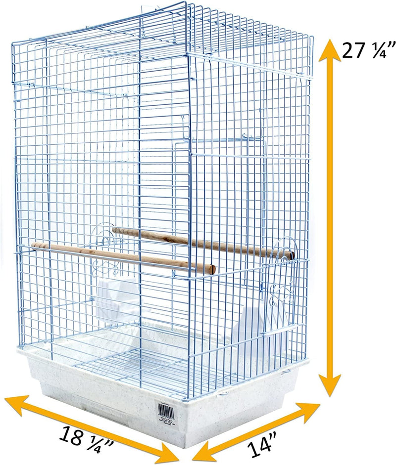 PENN-PLAX Cockatiel & Small Parrot Starter Kit with Birdcage and Accessories – Great for Cockatiels, Conures, and Small Parrots – Square Dome – White Animals & Pet Supplies > Pet Supplies > Bird Supplies > Bird Cages & Stands Penn Plax, INC.   