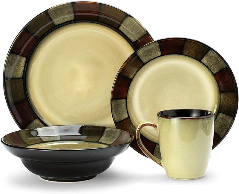 Pfaltzgraff Taos 16-Piece Stoneware Dinnerware Set, Service for 4