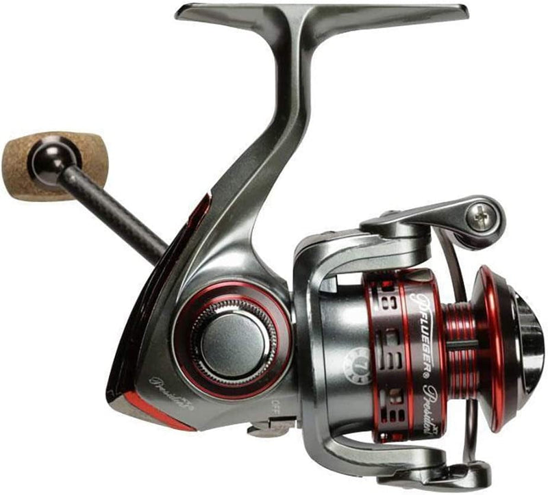 Pflueger PRESXTSP40X President XT Spinning Lightweight Reel W/ 10 Ball Bearings and Braid Ready Spool for Freshwater or Saltwater Fishing, Size 40 Sporting Goods > Outdoor Recreation > Fishing > Fishing Reels Pflueger   