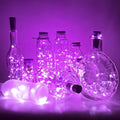 Pheila 10 Pack Wine Bottle Lights with Cork Christmas Lights Battery Cork Fairy Lights Waterproof 3.3Ft Silver Wire String Light for Jar Party Wedding Christmas Festival Bar Decoration, Warm White Home & Garden > Lighting > Light Ropes & Strings PheiLa Pink  