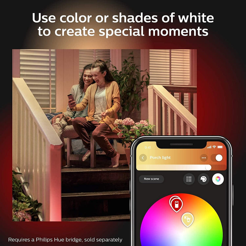 Philips Hue Discover Outdoor White & Color Ambiance Smart Floodlight (Hue Hub Required, Smart Light Works with Alexa, Apple Homekit and Google Assistant) Home & Garden > Lighting > Flood & Spot Lights Philips Hue   