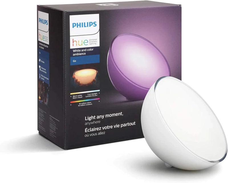 Philips Hue Go White and Color Portable Dimmable LED Smart Light Table Lamp (Requires Hue Hub, Works with Alexa, Homekit and Google Assistant), White Home & Garden > Lighting > Night Lights & Ambient Lighting CQMTO   