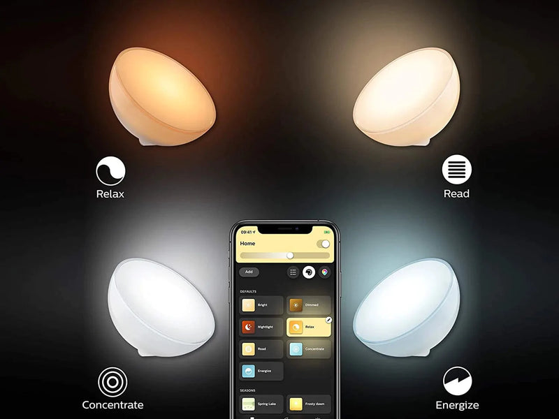 Philips Hue Go White and Color Portable Dimmable LED Smart Light Table Lamp (Requires Hue Hub, Works with Alexa, Homekit and Google Assistant), White