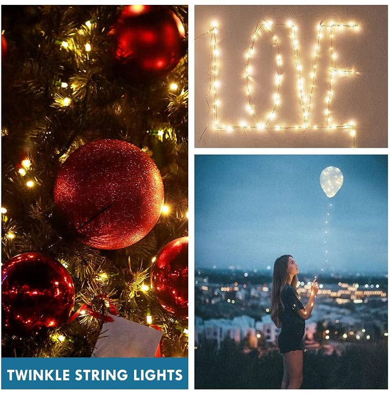 Photo Clip String Lights with Remote, 33FT 100 LED Fairy Lights Picture Clips, 8 Modes USB Powered String Light with 50 Clear Clips for Dorm, Bedroom, Christmas, Party, Wedding Decor (Warm White) Home & Garden > Lighting > Light Ropes & Strings BRYUBR   