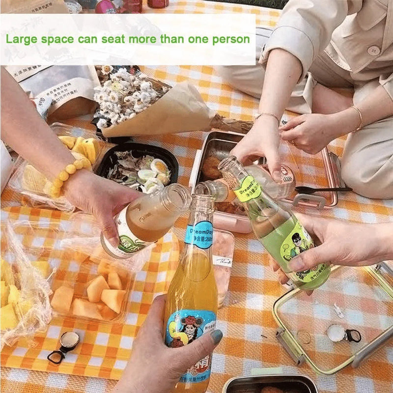 Picnic Blanket, 79''x79'' Extra Large Beach Mat Waterproof Sandproof for 6-8 People, Oversized Foldable Camping Blankets, Machine Washable, Thick Soft for Camping, Hiking, Travel, Music Festival Home & Garden > Lawn & Garden > Outdoor Living > Outdoor Blankets > Picnic Blankets shanghaiyishun   