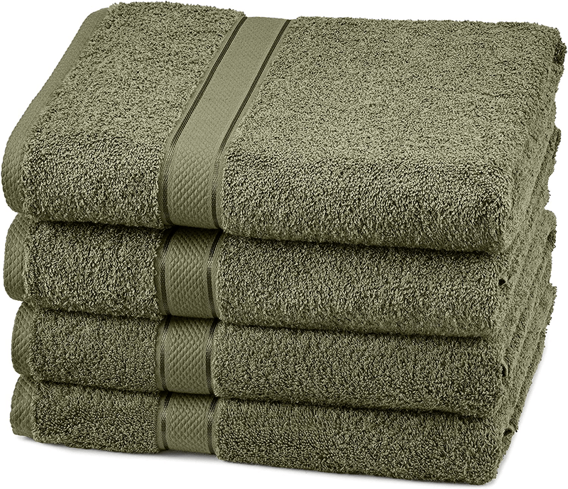 Pinzon 6 Piece Blended Egyptian Cotton Bath Towel Set - Plum Home & Garden > Linens & Bedding > Towels Pinzon Moss 4 Bath Towels 