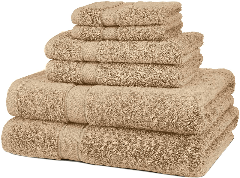 Pinzon 6 Piece Blended Egyptian Cotton Bath Towel Set - Plum Home & Garden > Linens & Bedding > Towels Pinzon Driftwood 6-Piece Set 