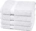 Amazon Brand – Pinzon 6 Piece Blended Egyptian Cotton Bath Towel Set - Plum
