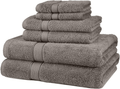 Pinzon 6 Piece Blended Egyptian Cotton Bath Towel Set - Plum Home & Garden > Linens & Bedding > Towels Pinzon Grey 6-Piece Set 