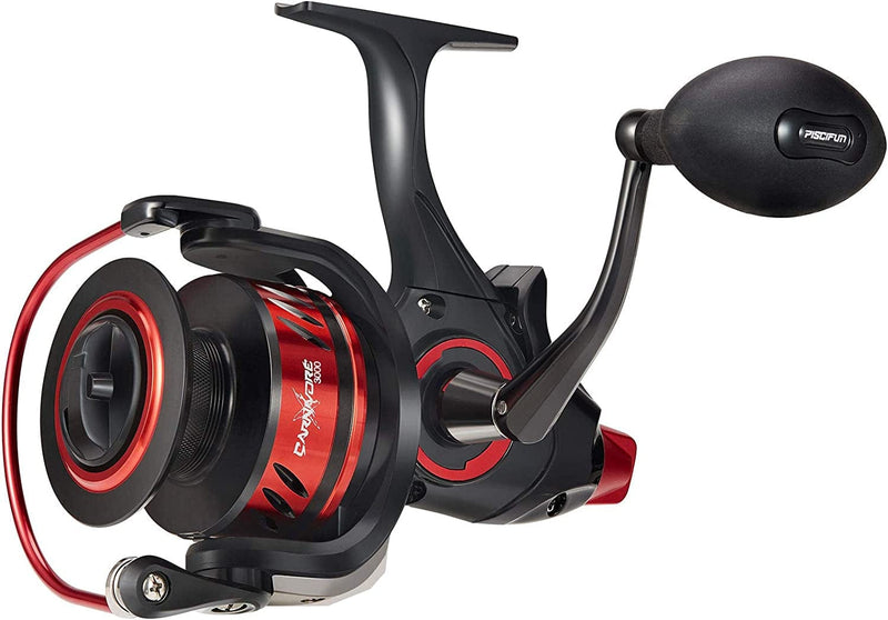Piscifun Carnivore X Baitfeeder Spinning Reel with Spare Spool, 4.3:1-5.1:1 Shielded Stainless Steel BB, Carbon Fiber Drag for Live Liner Bait Fishing Action Baitrunner for Freshwater Saltwater 3000-6000 Sporting Goods > Outdoor Recreation > Fishing > Fishing Reels Piscifun   