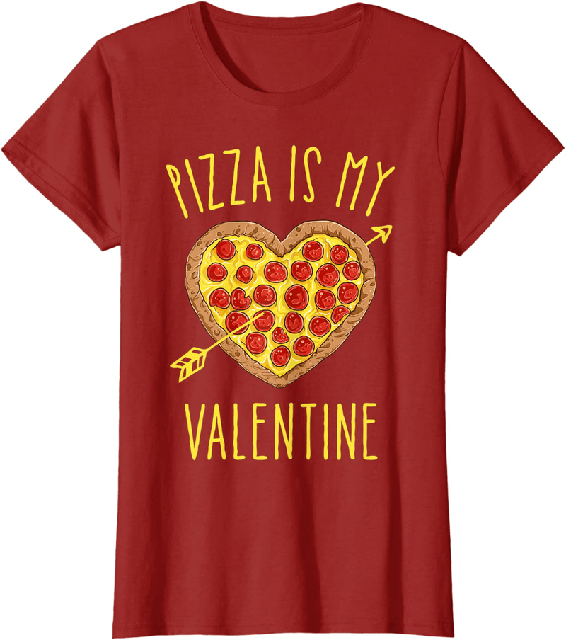 Pizza Is My Valentine Funny Valentines Day Gifts Boys Kids T-Shirt Home & Garden > Decor > Seasonal & Holiday Decorations Puntastic Valentines Day Cranberry Women Small