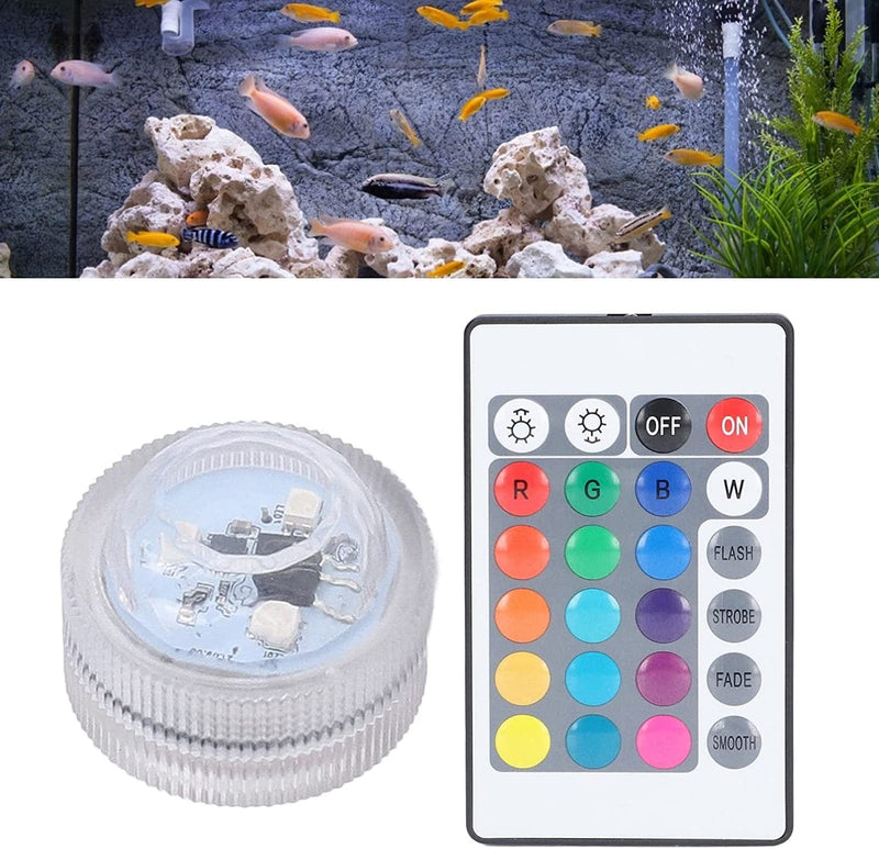 Plplaaobo Underwater Multi Color Lights, RGB Submersible LED Lights with Remote Control 16 Multi Colors Underwater Light for Pond Pool Fountain Home & Garden > Pool & Spa > Pool & Spa Accessories plplaaobo   