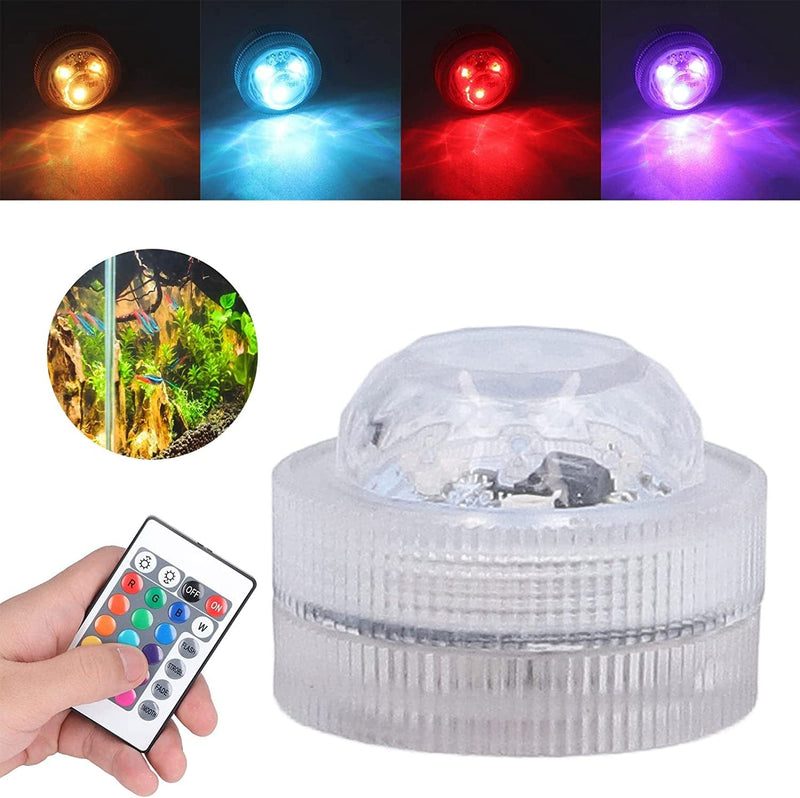Plplaaobo Underwater Multi Color Lights, RGB Submersible LED Lights with Remote Control 16 Multi Colors Underwater Light for Pond Pool Fountain Home & Garden > Pool & Spa > Pool & Spa Accessories plplaaobo   