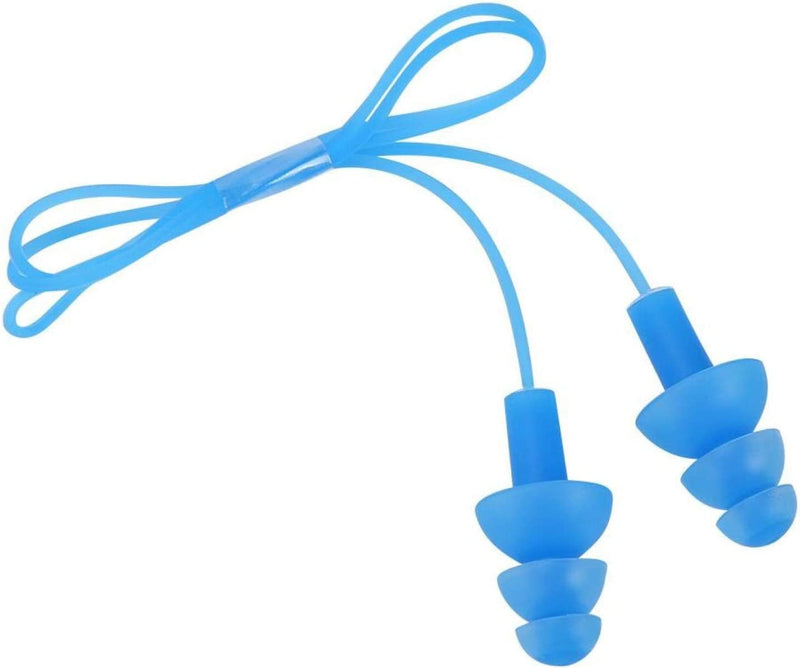 Plplaaoo Swimming Earplugs, Waterproof Soft Silicone Earplugs with Cord for Noise Protection for Showering, Surfing and Other Water Sports Sporting Goods > Outdoor Recreation > Boating & Water Sports > Swimming plplaaoo   