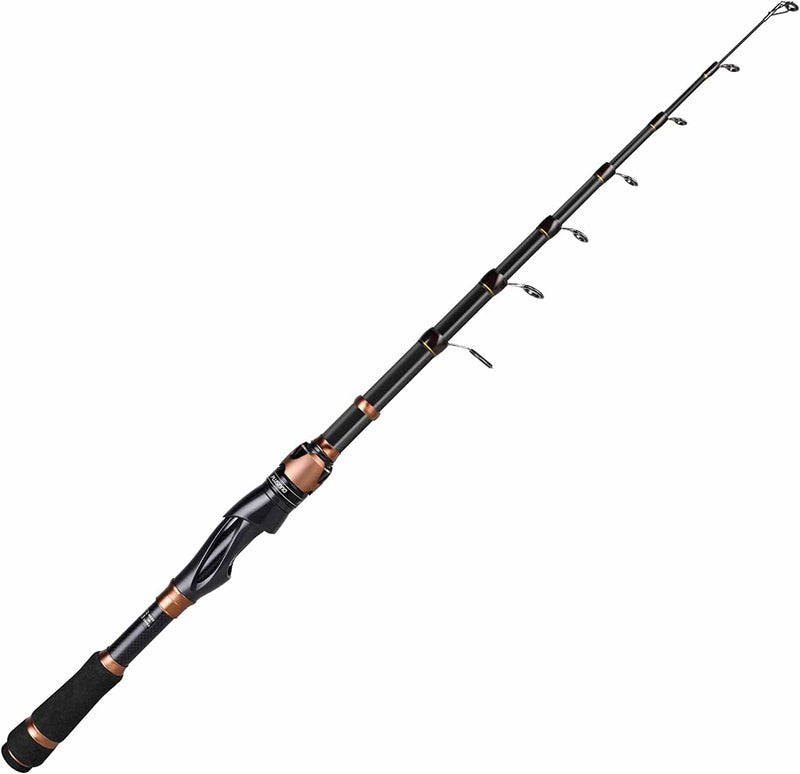 PLUSINNO Fishing Rod and Reel Combos, Bronze Warrior Toray 24-Ton Carbon Matrix Telescopic Fishing Rod Pole, 12 +1 Shielded Bearings Stainless Steel BB Spinning Reel, Travel Freshwater Fishing Gear Sporting Goods > Outdoor Recreation > Fishing > Fishing Rods PLUSINNO ONLY Fishing rod (not include reel) 2.1M 6.89FT 