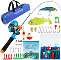 PLUSINNO Kids Fishing Pole - Kids Fishing Rod Reel Combo Starter Kit - with Tackle Box, Practice Plug, Beginner'S Guide and Travel Bag for Boys, Girls and Youth Sporting Goods > Outdoor Recreation > Fishing > Fishing Rods PLUSINNO CandyOrange 1.8M 5.91Ft 