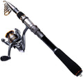 PLUSINNO Telescopic Fishing Rod and Reel Combos Full Kit, Carbon Fiber Fishing Pole, 12 +1 Shielded Bearings Stainless Steel BB Spinning Reel Sporting Goods > Outdoor Recreation > Fishing > Fishing Rods PLUSINNO Fishing rod+reel(No Lures&Line) 2.1M 6.89FT 