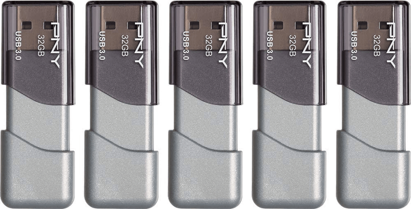 PNY 32GB Turbo Attaché 3 USB 3.0 Flash Drive, 5-Pack Electronics > Electronics Accessories > Computer Components > Storage Devices > USB Flash Drives PNY 32GB 5-Pack  