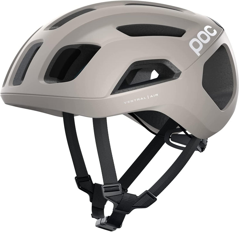 POC, Ventral Air Spin Bike Helmet for Road Cycling Sporting Goods > Outdoor Recreation > Cycling > Cycling Apparel & Accessories > Bicycle Helmets POC Moonstone Grey Matte Medium 