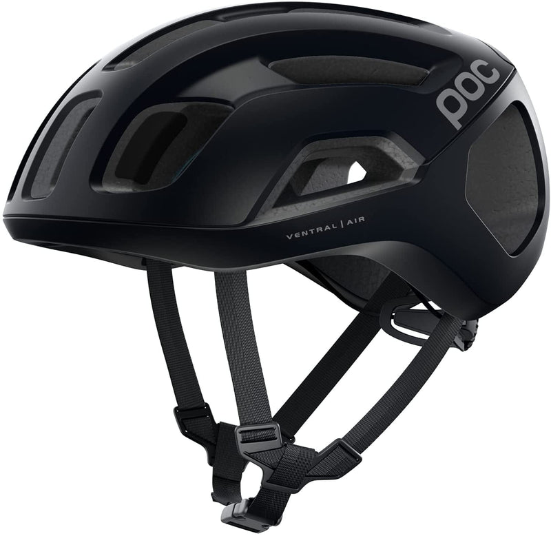 POC, Ventral Air Spin Bike Helmet for Road Cycling Sporting Goods > Outdoor Recreation > Cycling > Cycling Apparel & Accessories > Bicycle Helmets POC Uranium Black Matt Large 