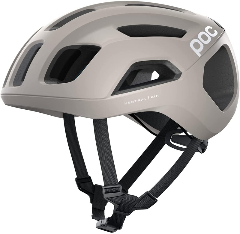 POC, Ventral Air Spin Bike Helmet for Road Cycling Sporting Goods > Outdoor Recreation > Cycling > Cycling Apparel & Accessories > Bicycle Helmets POC Moonstone Grey Matte Small 