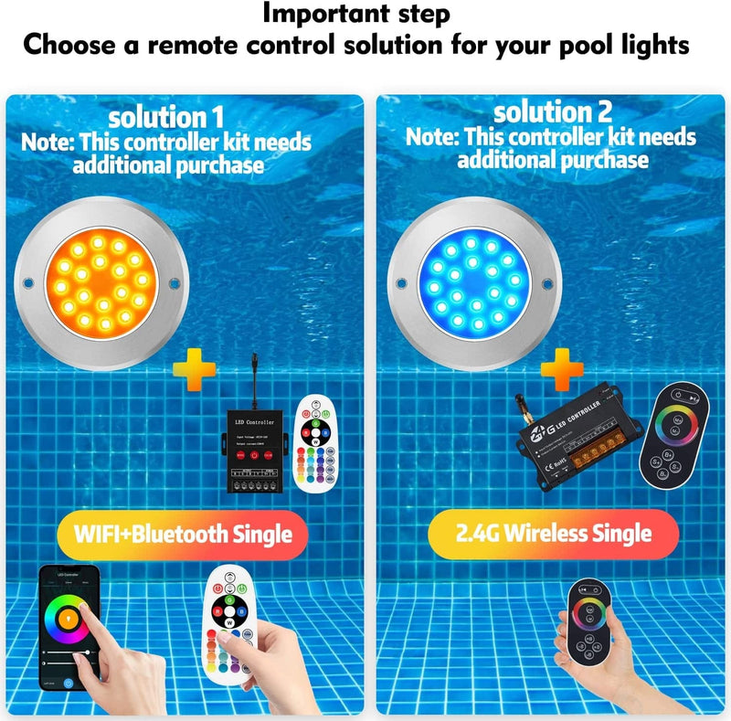 Pool Lights,Ultra Slim Pool Lights for Inground Pools Waterproof,9 Watts Pool Light,316 Rank Stainless Steel Pool Light,Led Pool Light,Color Changing Pool Light(6.5Ft Cord,Controller Not Included) Home & Garden > Pool & Spa > Pool & Spa Accessories Rabenur   