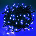 Pooqla Christmas String Lights, 200 LED 66 Ft Indoor and Outdoor Decorative LED Lights, 8 Modes Holiday Fairy Lights for Home Yard Patio Wedding Party, Halloween, Pink Home & Garden > Lighting > Light Ropes & Strings NINGBO YINZHOU LANGFU ELECTRONICS CO LTD Green wire, Blue  