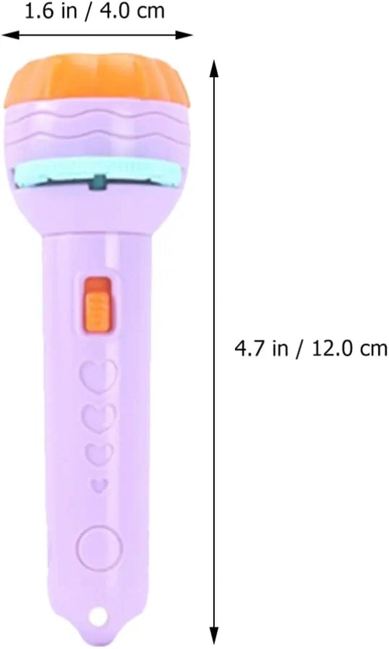 POPETPOP 1 Set Children’S Projector Flashlight with Image Reels Small Torches Lamp Flashlight Educational Learning for Child Kids Purple