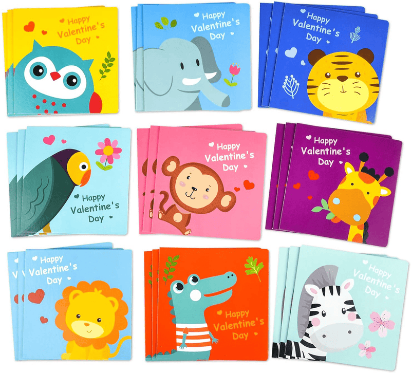 POPGIFTU Valentines Day Gifts Puzzle Cards for Kids, 9 Kinds 27 Pack Animal Cute Puzzle Cards for Valentine'S Classroom Exchange Cards and Boys & Girls Valentines Party Favor Home & Garden > Decor > Seasonal & Holiday Decorations POPGIFTU   