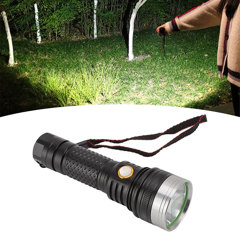 Portable LED Flashlight, 2 Levels High Brightness SST40 Wick White Light Life Waterproof Handheld LED Torches for Camping, Hiking, Gift Hardware > Tools > Flashlights & Headlamps > Flashlights Haofy   