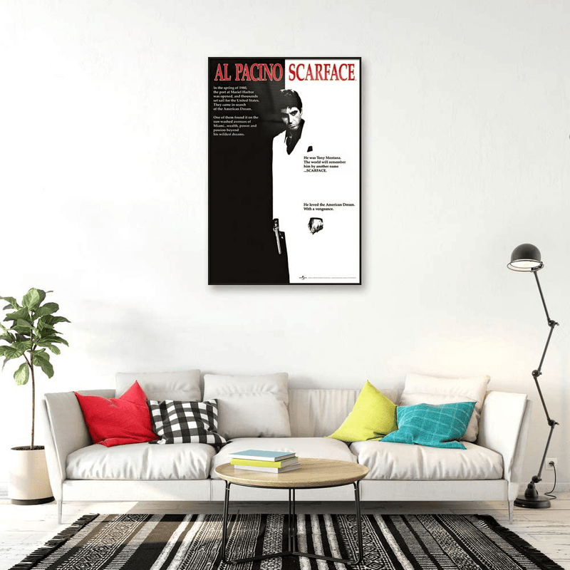 POSTER STOP ONLINE Scarface - Framed Movie Poster/Print (Regular Style) (Size 24" X 36")