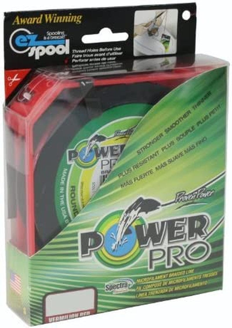 Power Pro Spectra Fiber Braided Fishing Line Sporting Goods > Outdoor Recreation > Fishing > Fishing Lines & Leaders South Bend Vermillion Red 1500YD/20LB 