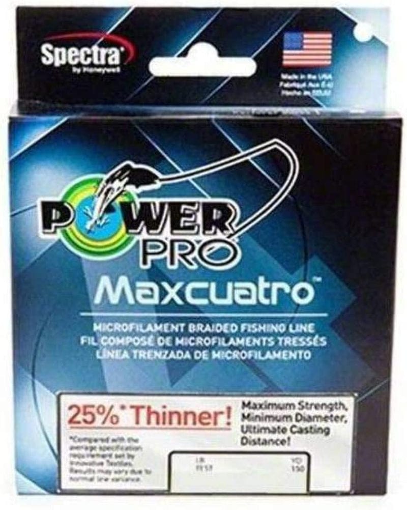 Powerpro Maxcuatro Spectra White Braided Line Sporting Goods > Outdoor Recreation > Fishing > Fishing Lines & Leaders Greys Distribution 65 Pound, 500 Yards  