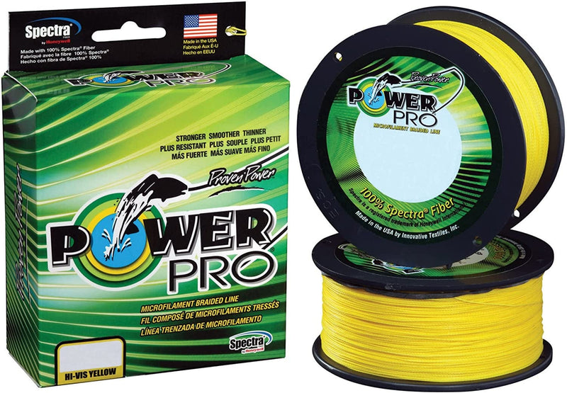Powerpro Spectra Hi-Vis Yellow Braided Line Sporting Goods > Outdoor Recreation > Fishing > Fishing Lines & Leaders Shimano American Corporation 5 Pound, 150 Yards  
