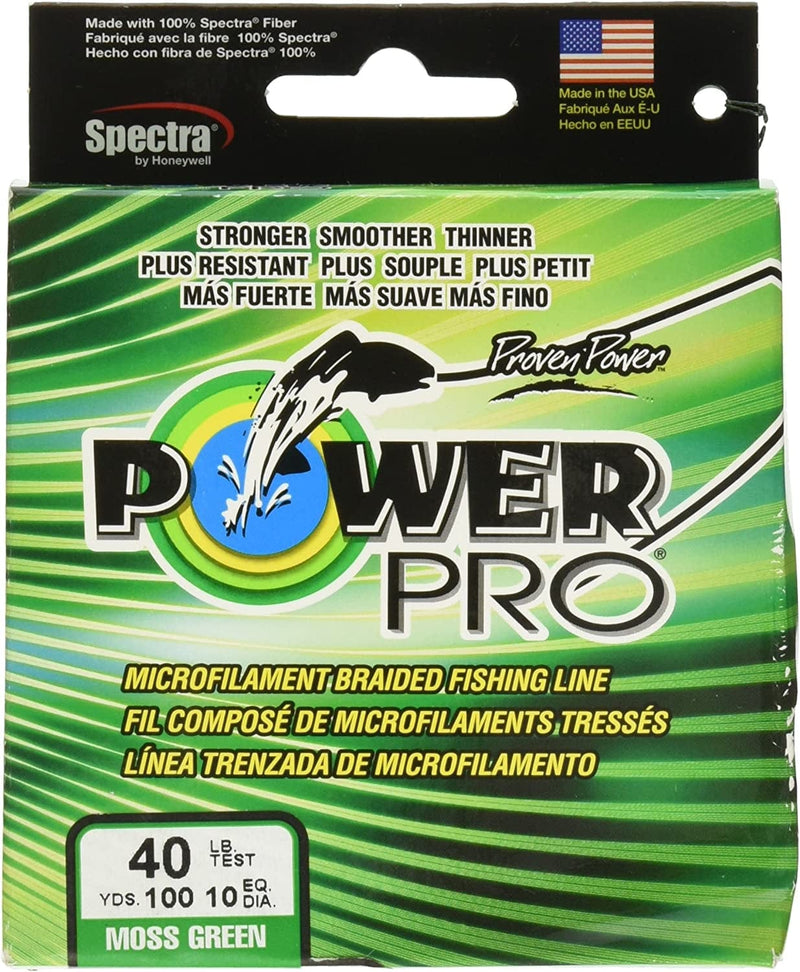 Powerpro Spectra Moss Green Braided Line Sporting Goods > Outdoor Recreation > Fishing > Fishing Lines & Leaders Shimano American Corporation 40 Pound, 100 Yards  