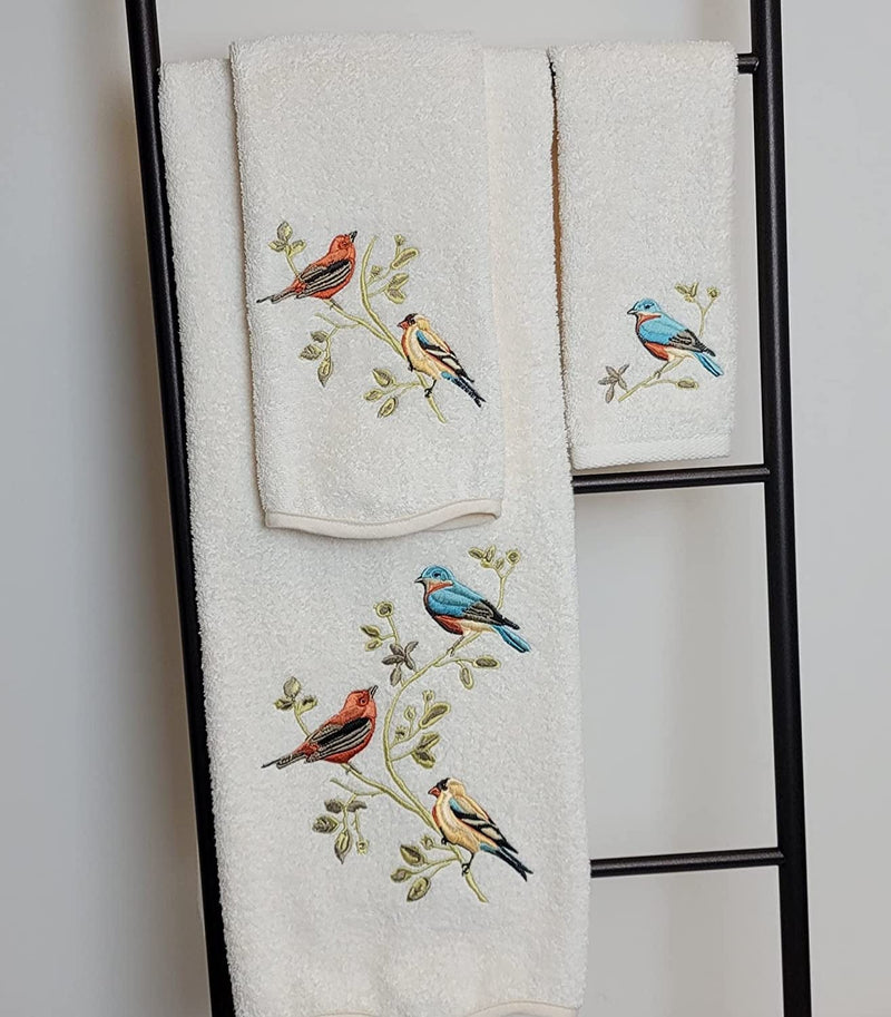 Premier Songbirds Collection, Bath Towel, Ivory Home & Garden > Linens & Bedding > Towels Avanti Linens   