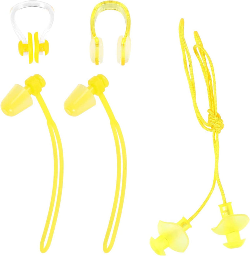 PRETYZOOM 4 Piece Earplugs and Nose Clip Set Ear Nose Protection Swimming Kit for Children and Adult Hawaiian Favors Sporting Goods > Outdoor Recreation > Boating & Water Sports > Swimming PRETYZOOM   
