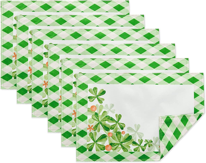 Printed St Patricks Day Table Runner - Wrinkle Free 14 X 72 Inch Rectangle Tabletop for Spring Decorations, Picnics and Dinner Parties - Indoor Outdoor, Stain and Water Resistant, Lucky Me Home & Garden > Decor > Seasonal & Holiday Decorations YiHomer Lucky Me 13x19" Reversible Placemat (Set of 6) 