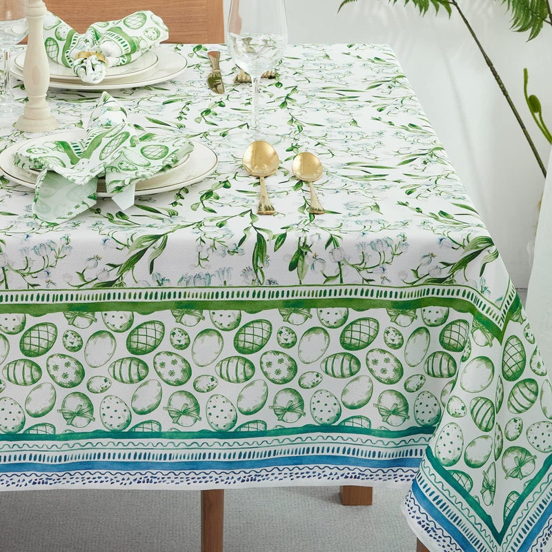 Printed St Patricks Day Table Runner - Wrinkle Free 14 X 72 Inch Rectangle Tabletop for Spring Decorations, Picnics and Dinner Parties - Indoor Outdoor, Stain and Water Resistant, Lucky Me Home & Garden > Decor > Seasonal & Holiday Decorations YiHomer Lush Green 60x102" 