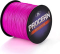 Procean 100% PE 4 & 8 Strands Braided Fishing Line, 6-300 LB Sensitive Braided Lines, Super Performance and Cost-Effective Sporting Goods > Outdoor Recreation > Fishing > Fishing Lines & Leaders Procean Pink 10LB(4.5Kg)0.14mm-328Yds 