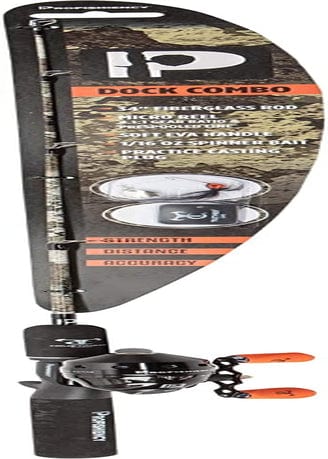Profishiency Camo Dock Fishing Combo | 34" Fiberglass Rod | Micro Spincast Reel W/ 4:1:1 Gear Ratio | Pre-Spooled W/ 6Lb Line, Incl. Mini Spinnerbait & Casting Plug Sporting Goods > Outdoor Recreation > Fishing > Fishing Rods Anything Possible Brands True Timber Strata  