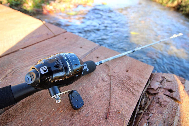 Profishiency Camo Dock Fishing Combo | 34" Fiberglass Rod | Micro Spincast Reel W/ 4:1:1 Gear Ratio | Pre-Spooled W/ 6Lb Line, Incl. Mini Spinnerbait & Casting Plug Sporting Goods > Outdoor Recreation > Fishing > Fishing Rods Anything Possible Brands   