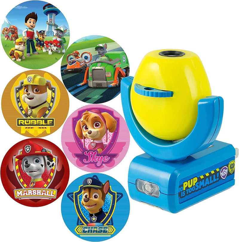 Projectables 30605 Paw Patrol 6-Image LED Plug-In Night Light, Yellow and Blue, Light Sensing, Auto On/Off, Projects Six Different Nickelodeon Paw Patrol Images onto Wall or Ceiling , Red Home & Garden > Lighting > Night Lights & Ambient Lighting Jasco Products Company, LLC 6-Image  